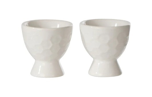 Davis & Waddell Wildflower & Hive Egg Cups 2pcs Set White