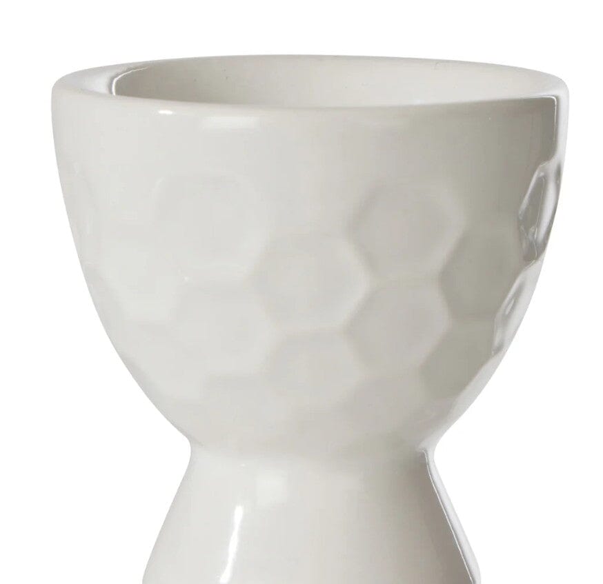 Davis & Waddell Wildflower & Hive Egg Cups 2pcs Set White Egg Cups The Cooks Kitchen 