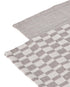 Davis & Waddell Heritage Check Cotton Tea Towel 2pcs Set - Grey