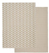 Davis & Waddell Heritage Check Cotton Tea Towels 2pc Set - Beige