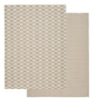 Davis & Waddell Heritage Check Cotton Tea Towels 2pc Set - Beige