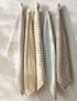 Davis & Waddell Heritage Check Cotton Tea Towels 2pc Set - Beige Tea Towels The Cooks Kitchen 