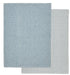 Davis & Waddell Heritage Stripe Cotton Tea Towel 2pc Set Blue