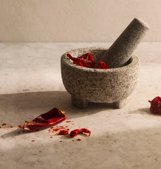  Davis & Waddell Granite Mortar & Pestle Grey 12cm