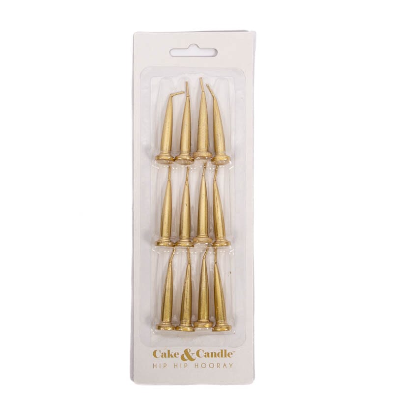Cake & Candle Bullet Candles - Gold Candles The Cooks Kitchen 