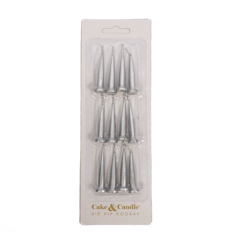 Cake & Candle Bullet Candles - Silver Candles The Cooks Kitchen 