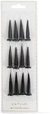 Cake & Candle Bullet Candles - Black