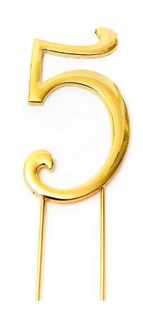 Sugar Crafty Gold Cake Topper (7cm) #5
