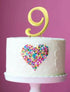 Sugar Crafty Gold Cake Topper (7cm) #9 Number Toppers The Cooks Kitchen 