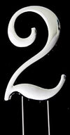Sugar Crafty - Silver Cake Topper Number 2