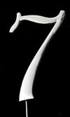 Sugar Crafty - Silver Cake Topper 7cm - Number 7