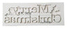 Sugar Craft Silicone Mould - Merry Christmas