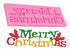 Sugar Craft Silicone Mould - Merry Christmas