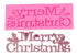 Sugar Craft Silicone Mould - Merry Christmas