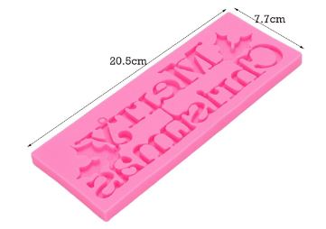 Sugar Craft Silicone Mould - Merry Christmas