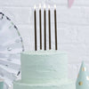 Cake & Candle 12cm Tall Cake Candles - Black