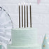 Cake & Candle 12cm Tall Cake Candles - Black Candles The Cooks Kitchen Mandurah 