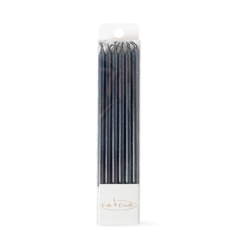 Cake & Candle 12cm Tall Cake Candles - Black Candles The Cooks Kitchen Mandurah 