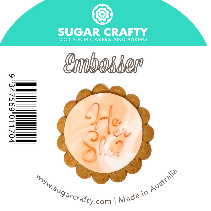 Sugar Crafty He Or She Fondant Embosser
