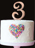 Sugar Crafty - Rose Gold Cake Topper Number 3