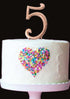 Sugar Crafty Rose Gold Cake Topper - Number 5