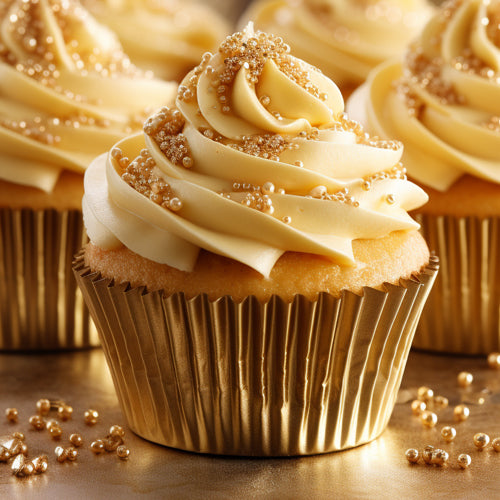 Papyrus & Co Foil Baking Cups- Gold 50mm