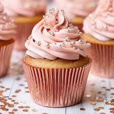 Papyrus & Co - 50 Foil Baking Cups - Rose Gold 35mm Boards & Boxes & Packaging The Cooks Kitchen Mandurah 