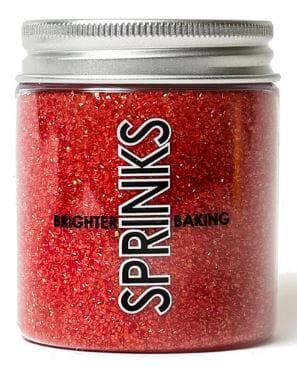 Sprinks Sanding Sugar Red (85g) Sprinkles The Cooks Kitchen 