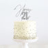 Cake & Candle Topper - Happy 21st Silver Cake Toppers The Cooks Kitchen Mandurah 
