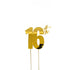 Cake & Candle Topper - 16th Gold Cake Toppers The Cooks Kitchen Mandurah 