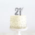 Cake & Candle Topper - 21st Silver Cake Toppers The Cooks Kitchen Mandurah 