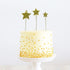 Cake & Candle - Gold Metal Cake Topper - Stars Number Toppers The Cooks Kitchen 