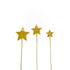 Cake & Candle - Gold Metal Cake Topper - Stars Number Toppers The Cooks Kitchen 