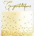 Cake & Candle Gold Metal Cake Topper - Congratulations Number Toppers The Cooks Kitchen 