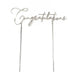 Cake & Candle Congratulations Cake Topper Silver