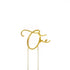 Gold Metal Cake Topper - One Acrylic Cake Toppers The Cooks Kitchen 