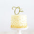 Gold Metal Cake Topper - One Acrylic Cake Toppers The Cooks Kitchen 