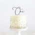 Silver Metal Cake Topper - One Acrylic Cake Toppers The Cooks Kitchen 