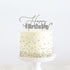 Silver Metal Cake Topper - Happy Birthday 1 Acrylic Cake Toppers The Cooks Kitchen Mandurah 