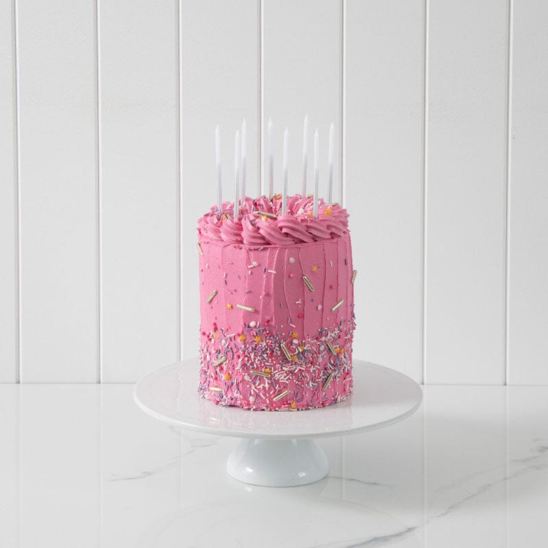 Cake & Candle - Ombre Candles - Silver Candles The Cooks Kitchen Mandurah 