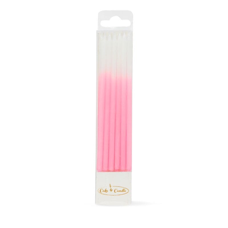 Cake & Candles - Ombre Candles - Pink Candles The Cooks Kitchen 