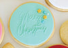 Sugar Crafty Cookie Debosser Stamp - Merry Christmas