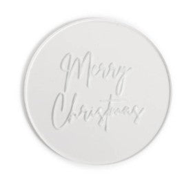 Sugar Crafty Cookie Debosser Stamp - Merry Christmas
