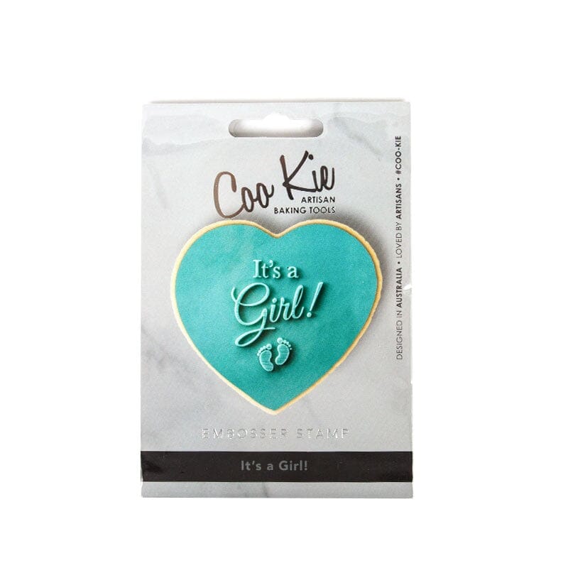 Coo Kie Embosser Stamp - Its A Girl Embossers The Cooks Kitchen Mandurah 