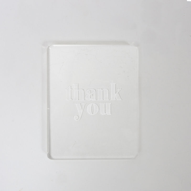 Coo Kie Embosser Stamp - Thank You