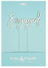 Cake & Candle Silver Plated Cake Topper - Engaged Cake Toppers The Cooks Kitchen 