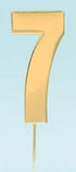 Cake & Candle Bold Cake Topper 7cm - Gold Number 7 Number Toppers The Cooks Kitchen 