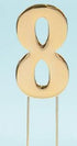 Cake & Candle Bold Cake Topper 7cm - Gold Number 8 Number Toppers The Cooks Kitchen 