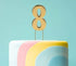 Cake & Candle Bold Cake Topper 7cm - Gold Number 8 Number Toppers The Cooks Kitchen 