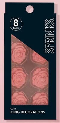 Sprinks Icng Decorations - Peony Edible Decorations The Cooks Kitchen 
